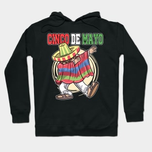 Cinco De Mayo Dabbing Mexican Poncho Hoodie